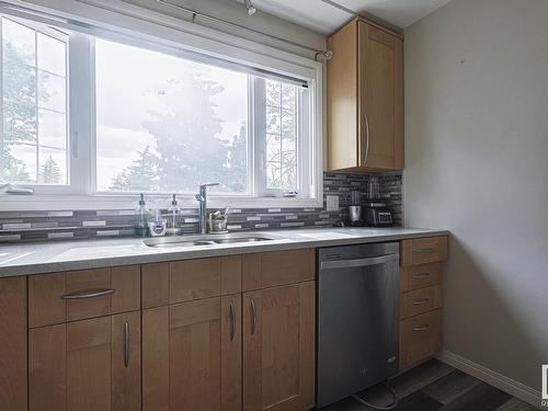 4807 122A Street, Edmonton, AB - Indoor Photo Showing Kitchen With Double Sink