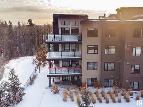 302 5025 Edgemont Boulevard Nw, Edmonton, AB - Outdoor With Balcony With Facade