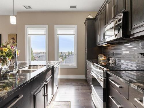 458 6079 Maynard Way, Edmonton, AB - Indoor Photo Showing Kitchen With Double Sink With Upgraded Kitchen