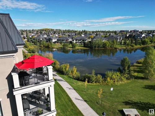 458 6079 Maynard Way, Edmonton, AB - Outdoor With Body Of Water With Balcony With View