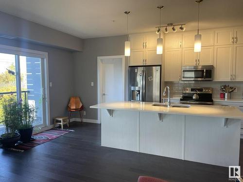 402 8525 91 Street Nw, Edmonton, AB - Indoor Photo Showing Kitchen With Upgraded Kitchen