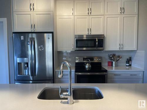 402 8525 91 Street Nw, Edmonton, AB - Indoor Photo Showing Kitchen With Double Sink With Upgraded Kitchen