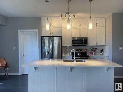 402 8525 91 Street Nw, Edmonton, AB - Indoor Photo Showing Kitchen With Upgraded Kitchen