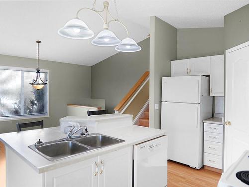 15004 131 Street, Edmonton, AB - Indoor Photo Showing Kitchen With Double Sink