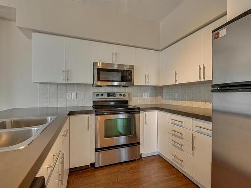 1402 10136 104 Street, Edmonton, AB - Indoor Photo Showing Kitchen With Double Sink