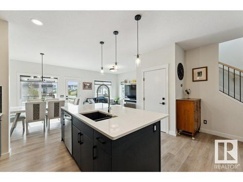 22527 99 Avenue, Edmonton, AB - Indoor Photo Showing Kitchen With Double Sink With Upgraded Kitchen