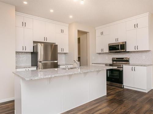 20516 22 Avenue, Edmonton, AB - Indoor Photo Showing Kitchen With Upgraded Kitchen