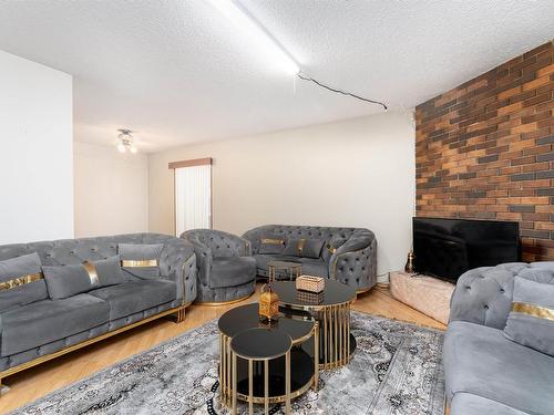 14511 117 Street, Edmonton, AB - Indoor Photo Showing Living Room With Fireplace