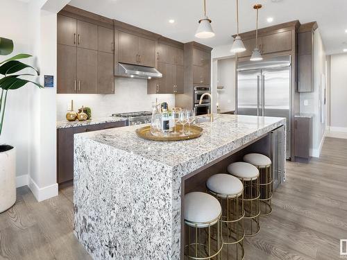 9312 226 Street, Edmonton, AB - Indoor Photo Showing Kitchen With Stainless Steel Kitchen With Upgraded Kitchen