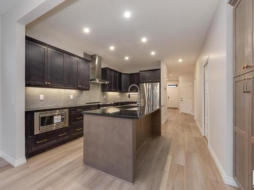 175 Stonehouse Way, Leduc, AB - Indoor Photo Showing Kitchen With Upgraded Kitchen