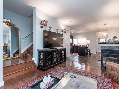 4947 Terwillegar Common, Edmonton, AB - Indoor Photo Showing Living Room With Fireplace