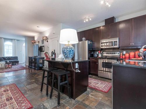 4947 Terwillegar Common, Edmonton, AB - Indoor Photo Showing Kitchen With Stainless Steel Kitchen