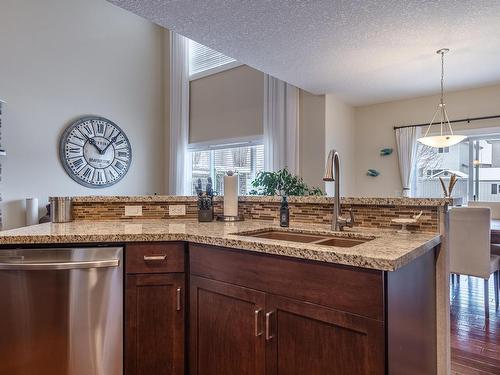 3620 14 Street Nw, Edmonton, AB - Indoor Photo Showing Kitchen With Double Sink