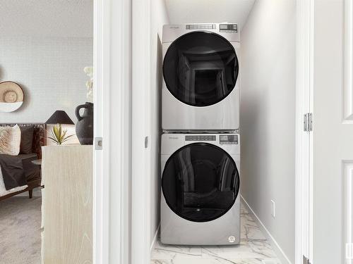 120 Stiles Bend, Leduc, AB - Indoor Photo Showing Laundry Room