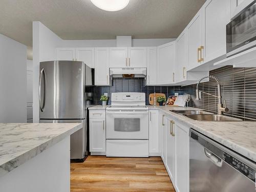 36 9914 80 Avenue, Edmonton, AB - Indoor Photo Showing Kitchen With Double Sink