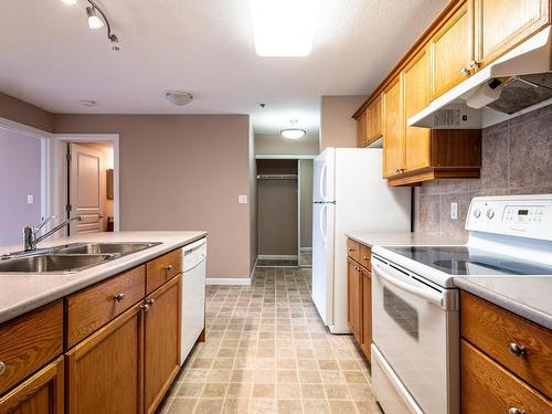 231 530 Hooke Road, Edmonton, AB - Indoor Photo Showing Kitchen With Double Sink