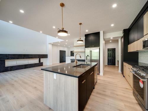 1410 Enright Landing, Edmonton, AB - Indoor Photo Showing Kitchen With Upgraded Kitchen