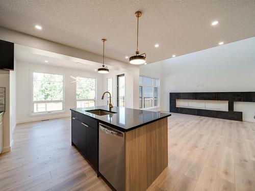 1410 Enright Landing, Edmonton, AB - Indoor Photo Showing Kitchen With Upgraded Kitchen