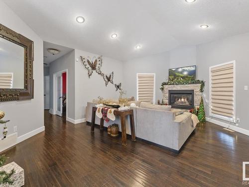 61016 Hwy 897, Rural Bonnyville M.D., AB - Indoor Photo Showing Living Room With Fireplace