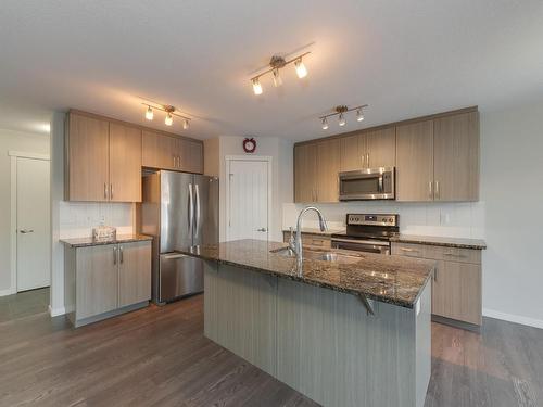 4428 6 Street, Edmonton, AB - Indoor Photo Showing Kitchen With Stainless Steel Kitchen