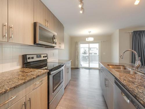 4428 6 Street, Edmonton, AB - Indoor Photo Showing Kitchen With Stainless Steel Kitchen With Double Sink With Upgraded Kitchen