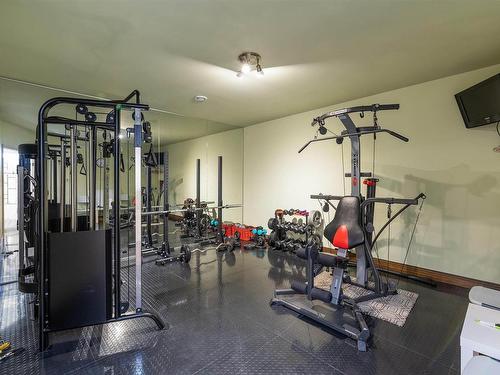 57 54315 Rge Rd 251, Rural Sturgeon County, AB - Indoor Photo Showing Gym Room