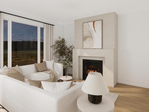 3 Sydwyck Circle, Spruce Grove, AB - Indoor Photo Showing Living Room With Fireplace