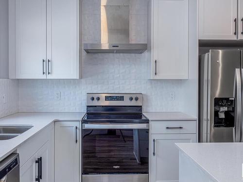 130 804 Welsh Drive, Edmonton, AB - Indoor Photo Showing Kitchen With Double Sink