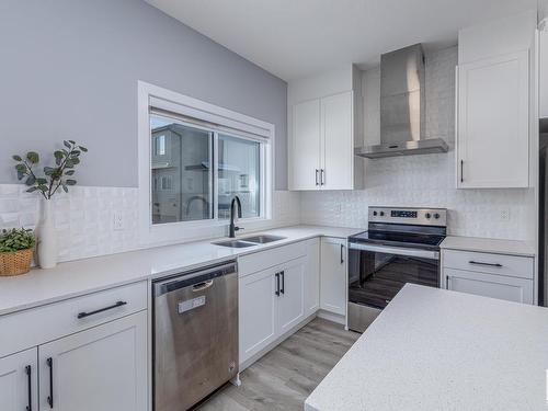 130 804 Welsh Drive, Edmonton, AB - Indoor Photo Showing Kitchen With Double Sink With Upgraded Kitchen