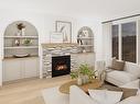 7 Darby Crescent, Spruce Grove, AB  - Indoor Photo Showing Living Room With Fireplace 