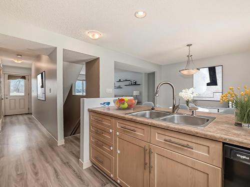 12 Fairfax Lane, Devon, AB - Indoor Photo Showing Kitchen With Double Sink