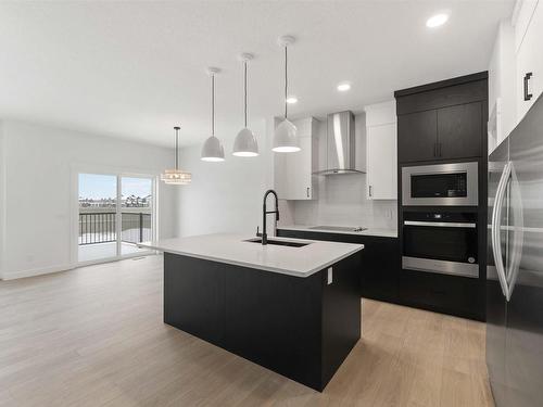 17907 73 Street, Edmonton, AB - Indoor Photo Showing Kitchen With Double Sink With Upgraded Kitchen