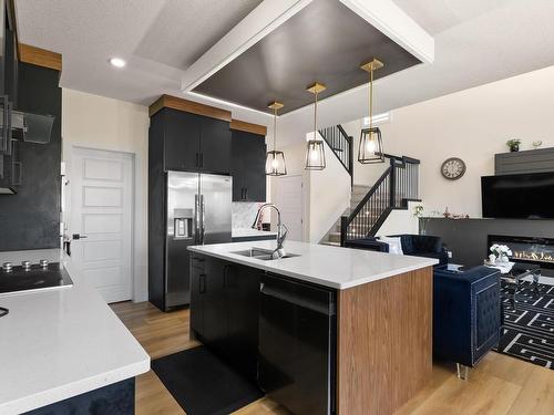 18228 90 Street, Edmonton, AB - Indoor Photo Showing Kitchen With Double Sink