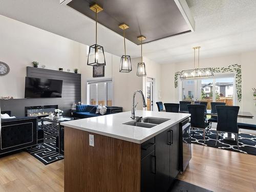 18228 90 Street, Edmonton, AB - Indoor Photo Showing Kitchen With Double Sink