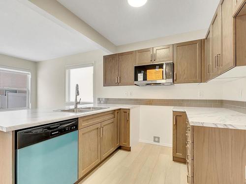 126 150 Edwards Drive, Edmonton, AB - Indoor Photo Showing Kitchen With Double Sink