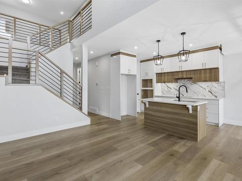 2028 155 Avenue, Edmonton, AB - Indoor Photo Showing Kitchen With Upgraded Kitchen