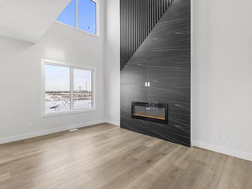 2028 155 Avenue, Edmonton, AB - Indoor With Fireplace