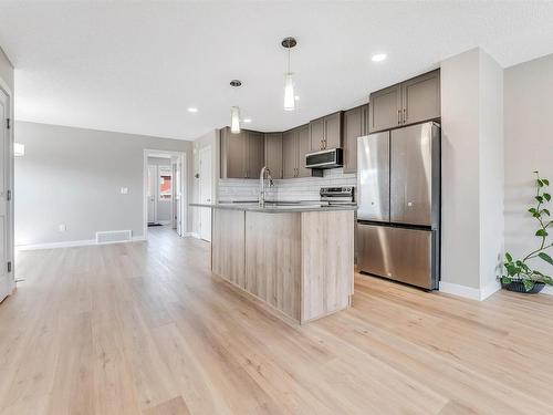 3504 4 Street, Edmonton, AB - Indoor Photo Showing Kitchen With Upgraded Kitchen