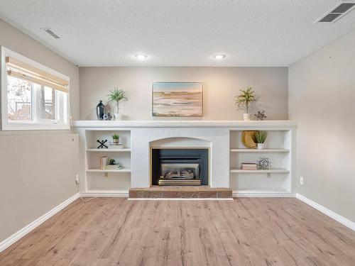 4102 34 Avenue, Leduc, AB - Indoor Photo Showing Other Room With Fireplace