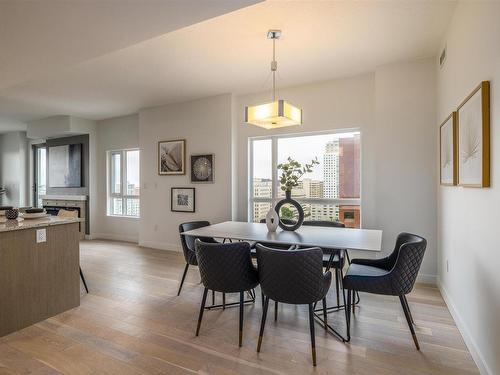 1801 9720 106 Street, Edmonton, AB - Indoor Photo Showing Dining Room