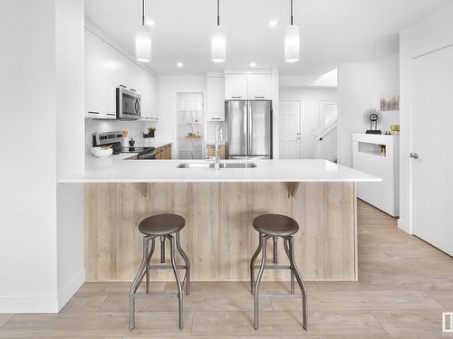 3404 169 Street, Edmonton, AB - Indoor Photo Showing Kitchen With Double Sink With Upgraded Kitchen