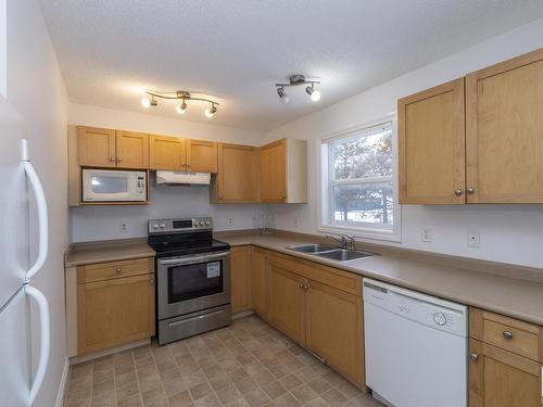 121 12050 17 Avenue, Edmonton, AB - Indoor Photo Showing Kitchen With Double Sink