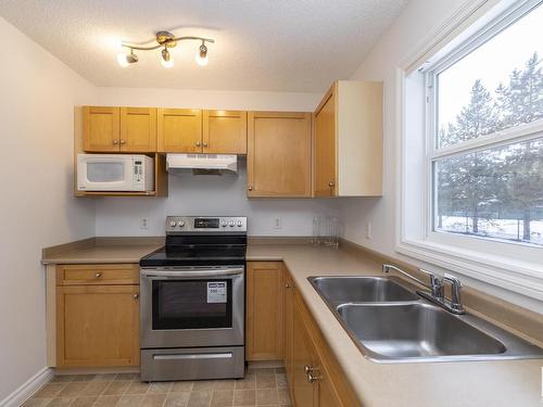 121 12050 17 Avenue, Edmonton, AB - Indoor Photo Showing Kitchen With Double Sink