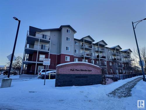 410 111 Edwards Drive, Edmonton, AB - Outdoor With Balcony With Facade