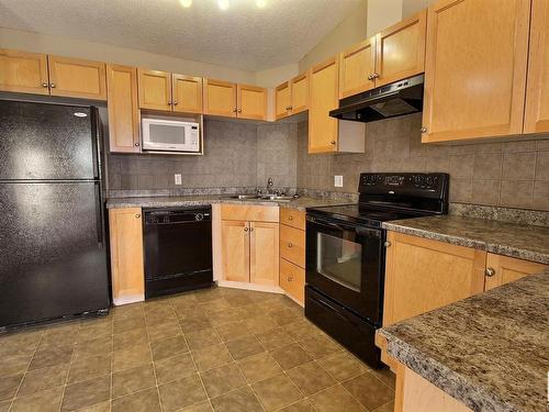 410 111 Edwards Drive, Edmonton, AB - Indoor Photo Showing Kitchen With Double Sink