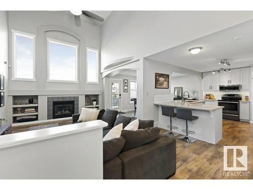 14957 135 Street, Edmonton, AB - Indoor With Fireplace