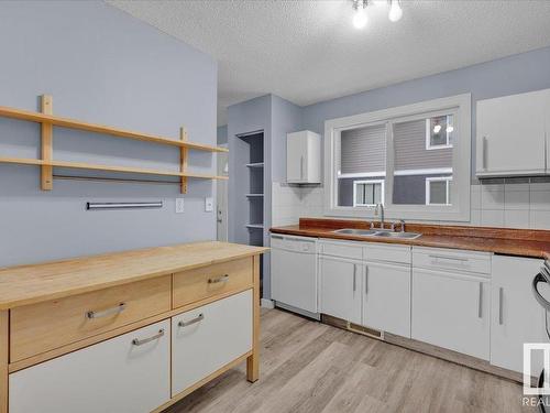 658 Lakewood Road, Edmonton, AB - Indoor Photo Showing Kitchen With Double Sink