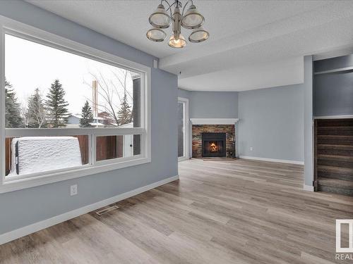 658 Lakewood Road, Edmonton, AB - Indoor With Fireplace