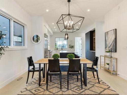 8105 144 Street, Edmonton, AB - Indoor Photo Showing Dining Room