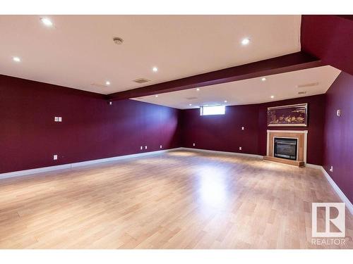 1021 Downey Way, Edmonton, AB - Indoor Photo Showing Other Room With Fireplace